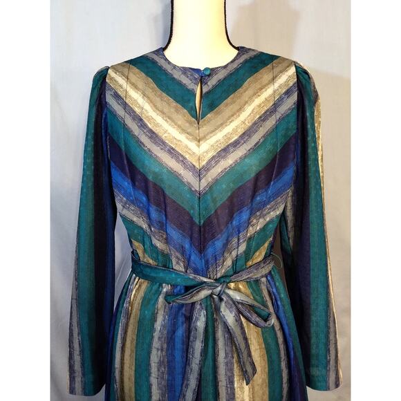 Vintage Better Half Striped Belted Dress - Picture 2 of 10